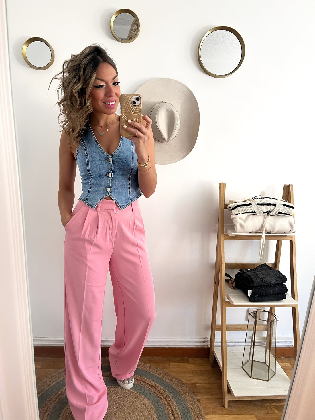 Pantalón Sía Pinzas Pink