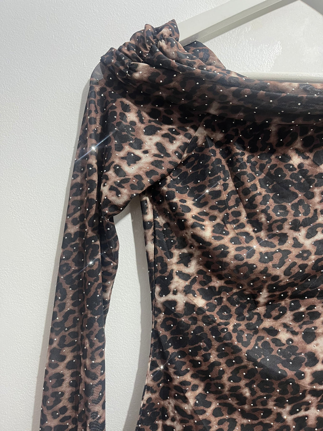 Top Night Strass Animal Print