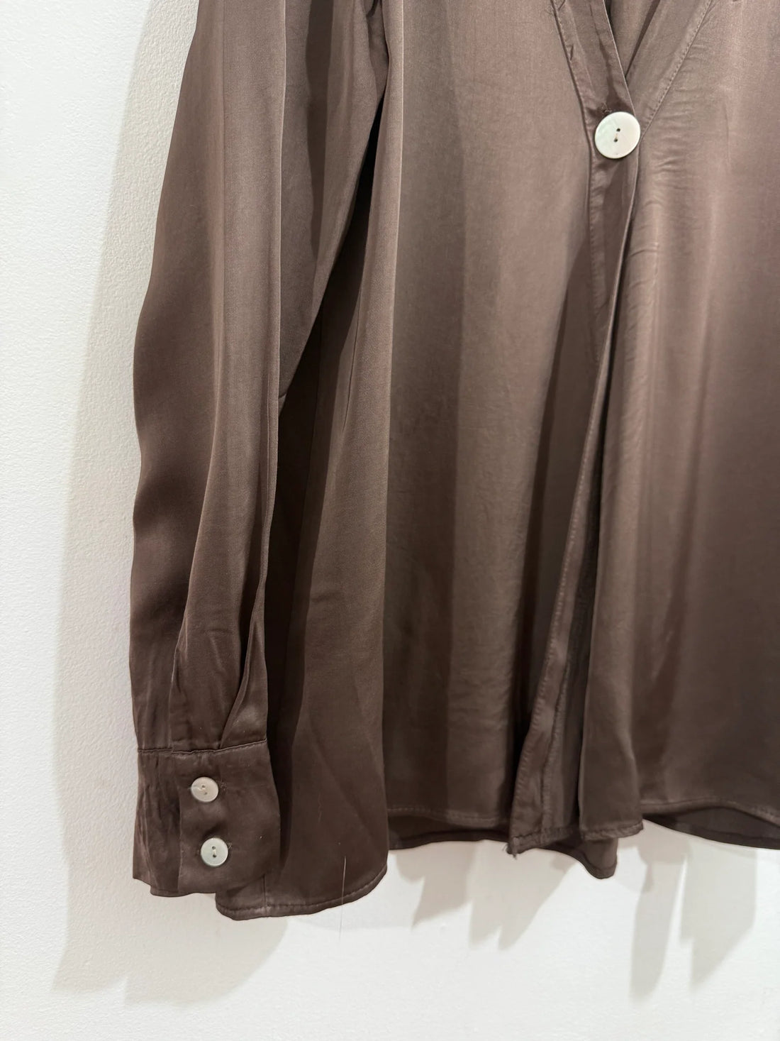 Chaqueta Satinada Botón