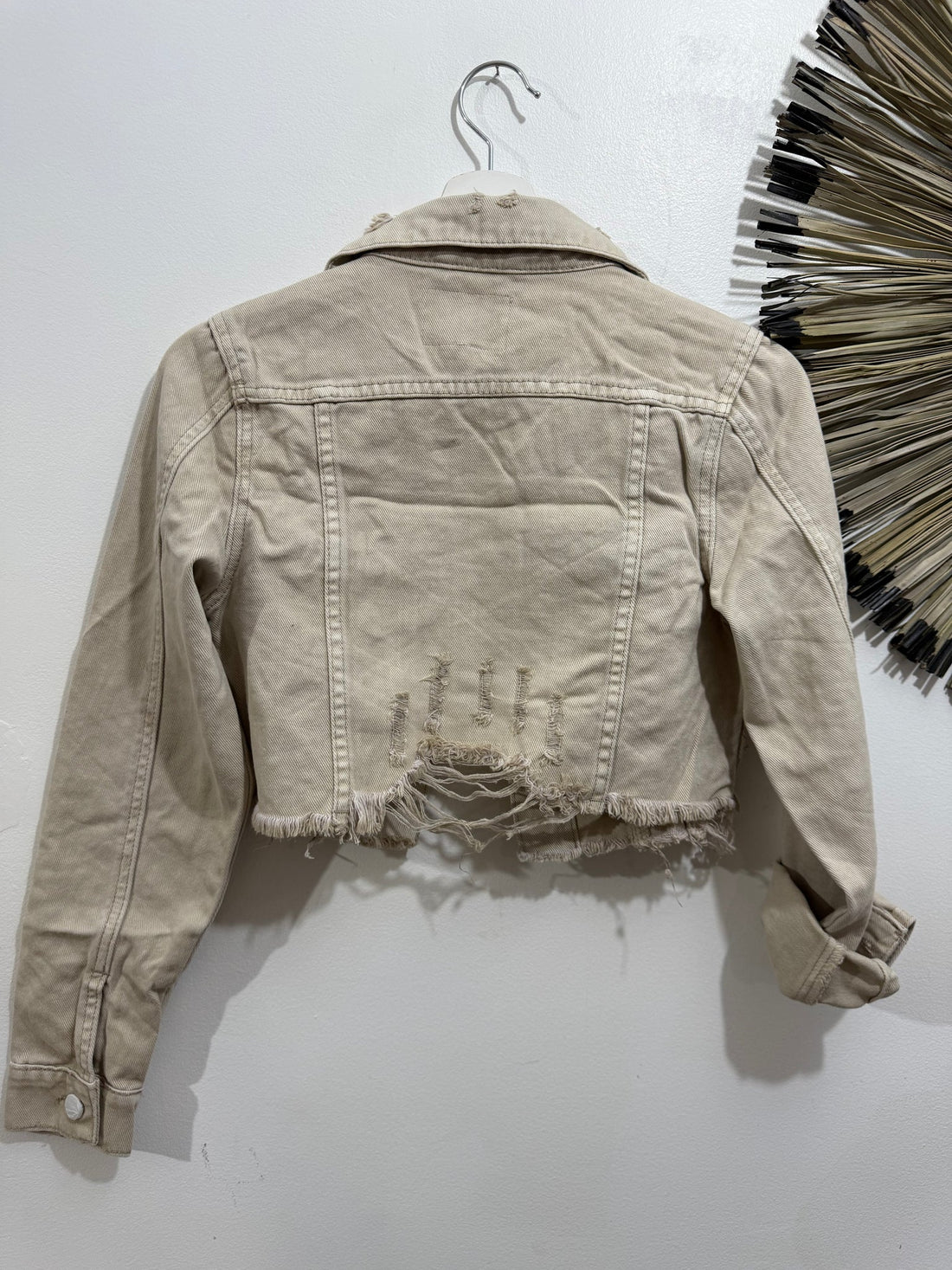 Cazadora Torera Beige Rotos