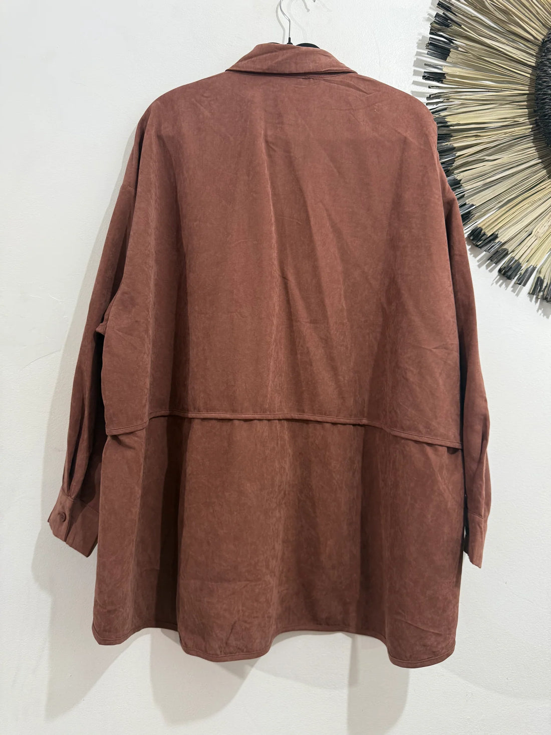 Camisa Antelina Rosa Empolvado