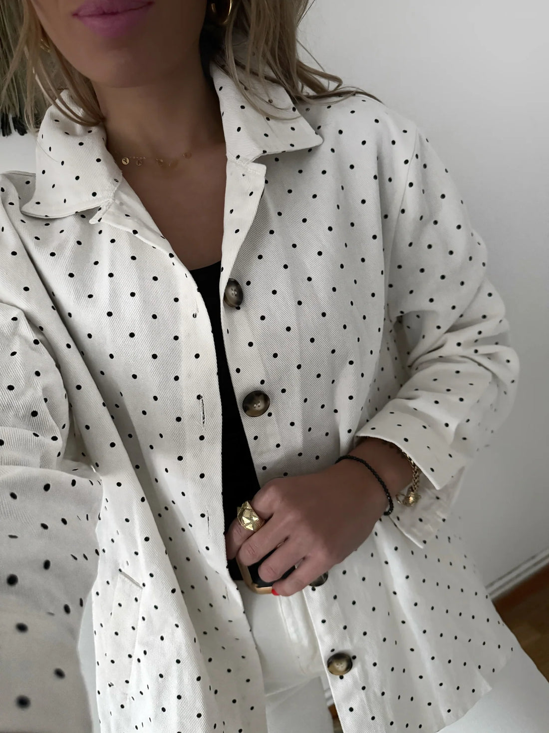 Sobrecamisa Topitos White