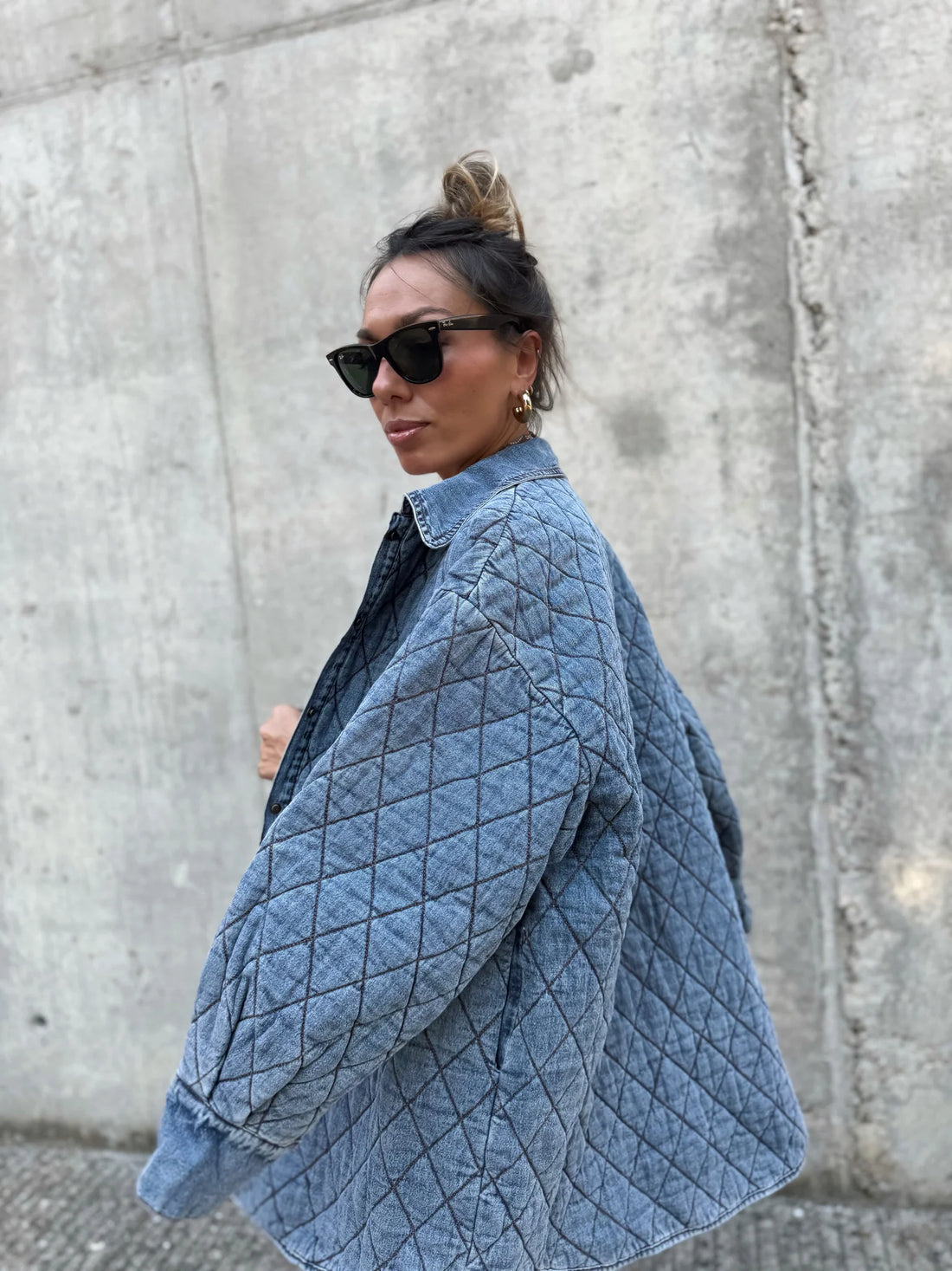 Chaqueta Denim Acolchada