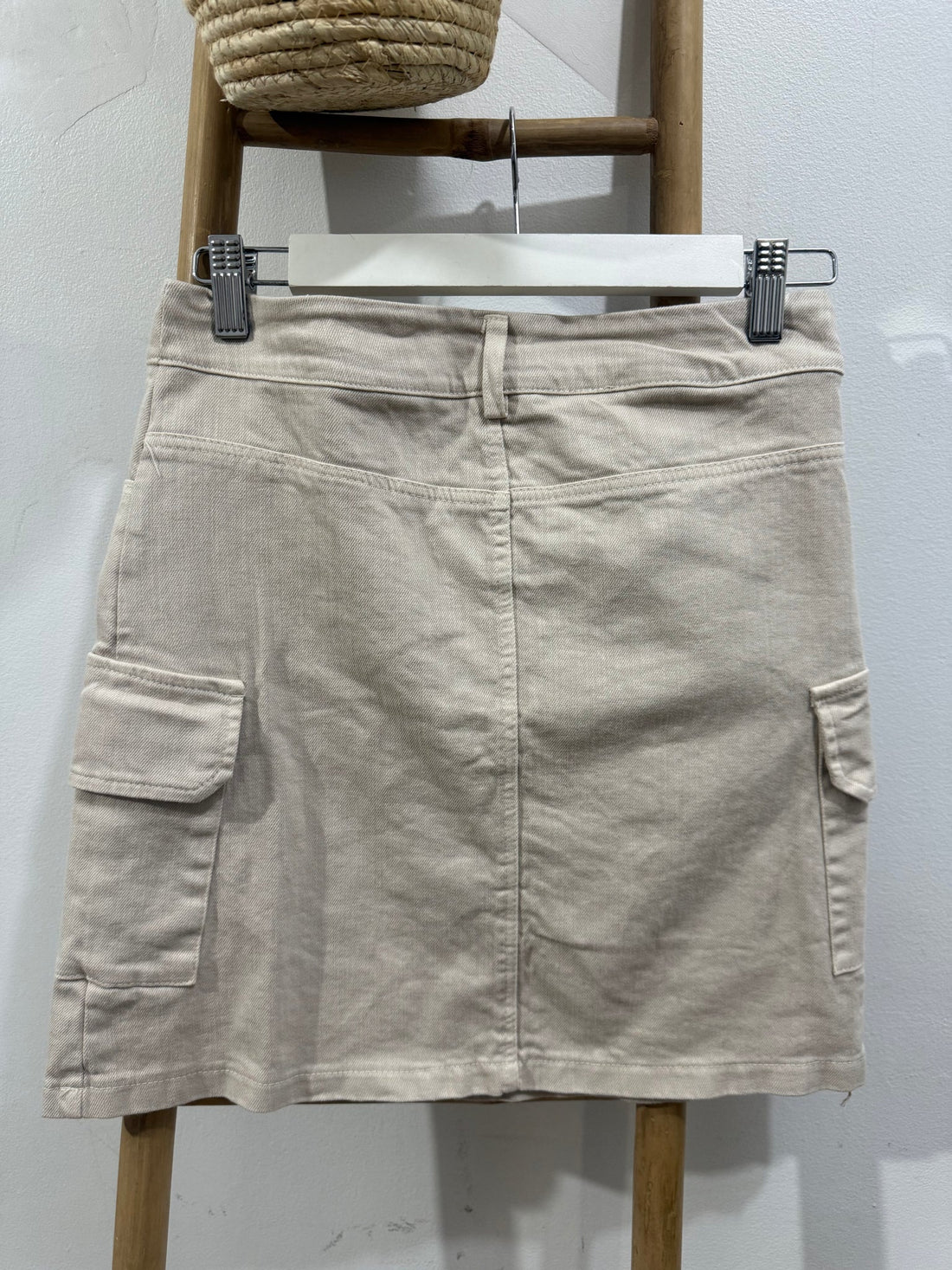 Falda Cargo Beige